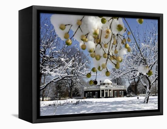 South Lawn of Thomas Jefferson's Home Monticello-Steve Helber-Framed Stretched Canvas