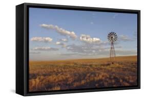 South Leunberger Windmill at Sunset-Amanda Lee Smith-Framed Stretched Canvas