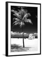 South Miami Beach Landscape with Life Guard Station - Florida - USA-Philippe Hugonnard-Framed Photographic Print