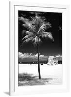 South Miami Beach Landscape with Life Guard Station - Florida - USA-Philippe Hugonnard-Framed Photographic Print