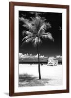 South Miami Beach Landscape with Life Guard Station - Florida - USA-Philippe Hugonnard-Framed Photographic Print