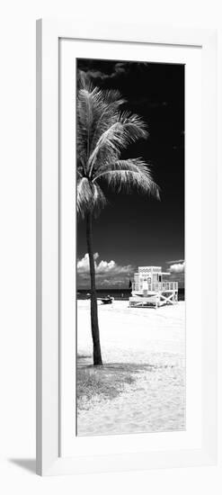 South Miami Beach Landscape with Life Guard Station - Florida - USA-Philippe Hugonnard-Framed Photographic Print