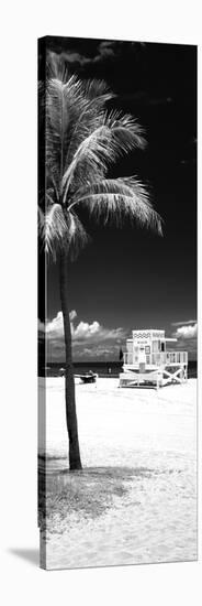 South Miami Beach Landscape with Life Guard Station - Florida - USA-Philippe Hugonnard-Stretched Canvas