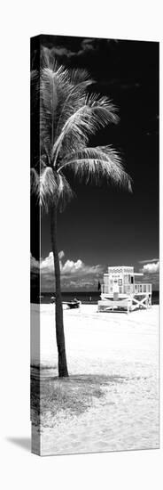 South Miami Beach Landscape with Life Guard Station - Florida - USA-Philippe Hugonnard-Stretched Canvas