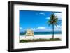 South Miami Beach Landscape with Life Guard Station - Florida-Philippe Hugonnard-Framed Photographic Print