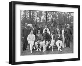 South of England XI Cricket Team Vs the Australians, C1899-Russell & Sons-Framed Photographic Print