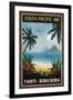 South Pacific Air-Collection Caprice-Framed Giclee Print