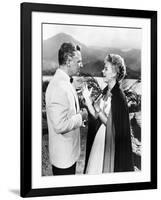 South Pacific, from Left, Rossano Brazzi, Mitzi Gaynor, 1958-null-Framed Photo