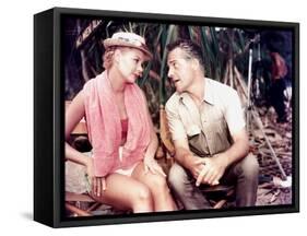 South Pacific, Mitzi Gaynor, Rossano Brazzi On Set, 1958-null-Framed Stretched Canvas