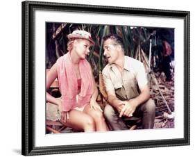 South Pacific, Mitzi Gaynor, Rossano Brazzi On Set, 1958-null-Framed Photo