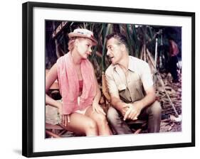 South Pacific, Mitzi Gaynor, Rossano Brazzi On Set, 1958-null-Framed Photo