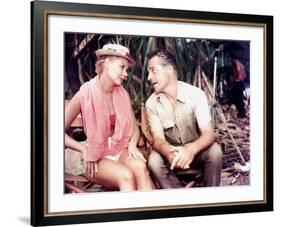 South Pacific, Mitzi Gaynor, Rossano Brazzi On Set, 1958-null-Framed Photo