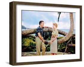 South Pacific, Rossano Brazzi, Mitzi Gaynor, 1958-null-Framed Photo