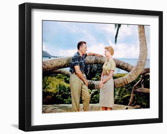 South Pacific, Rossano Brazzi, Mitzi Gaynor, 1958-null-Framed Photo