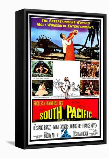 South Pacific, Rossano Brazzi, Mitzi Gaynor, 1958-null-Framed Stretched Canvas