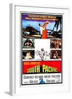 South Pacific, Rossano Brazzi, Mitzi Gaynor, 1958-null-Framed Art Print
