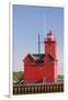 South Pierhead Lighthouse at Lake Macatawa. Holland SP, Michigan, USA-Randa Bishop-Framed Photographic Print