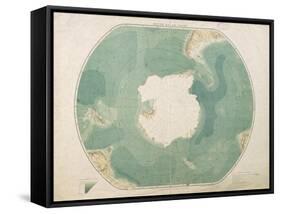 South Polar Chart, 1901-English School-Framed Stretched Canvas
