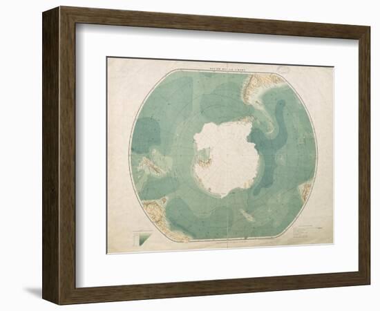 South Polar Chart, 1901-English School-Framed Giclee Print