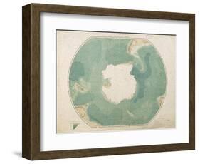 South Polar Chart, 1901-English School-Framed Giclee Print