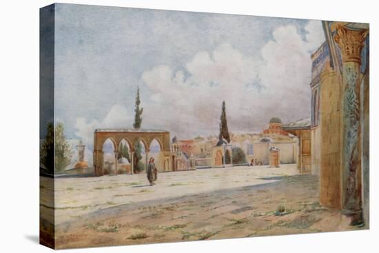 South Porch of Mosque and Summer Pulpit, Jerusalem-Walter Spencer-Stanhope Tyrwhitt-Stretched Canvas