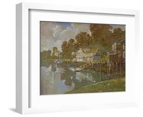 South Port Harbor-Hal Frenck-Framed Giclee Print