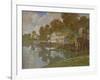 South Port Harbor-Hal Frenck-Framed Giclee Print