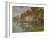 South Port Harbor-Hal Frenck-Framed Giclee Print