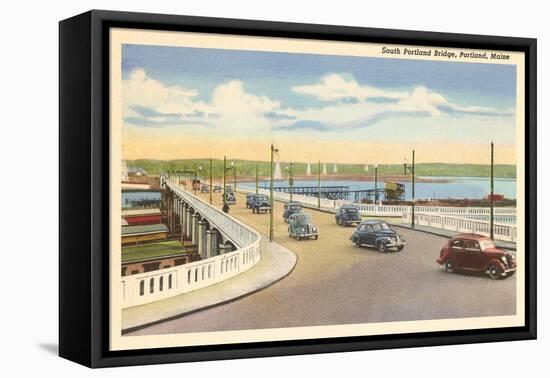 South Portland Bridge, Portland, Maine-null-Framed Stretched Canvas