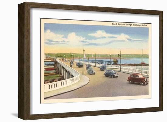 South Portland Bridge, Portland, Maine-null-Framed Art Print