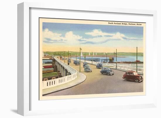 South Portland Bridge, Portland, Maine-null-Framed Art Print