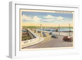 South Portland Bridge, Portland, Maine-null-Framed Art Print