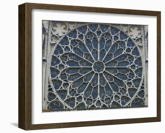 South Rose Window of Notre-Dame, Paris, France-Lisa S^ Engelbrecht-Framed Premium Photographic Print