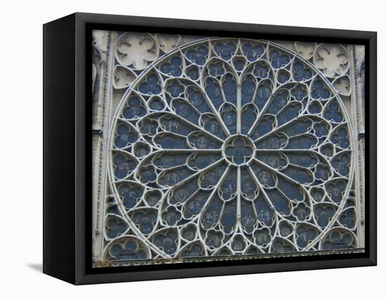 South Rose Window of Notre-Dame, Paris, France-Lisa S^ Engelbrecht-Framed Stretched Canvas