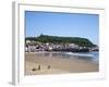 South Sands and Castle Hill, Scarborough, North Yorkshire, Yorkshire, England, UK, Europe-Mark Sunderland-Framed Photographic Print