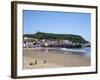 South Sands and Castle Hill, Scarborough, North Yorkshire, Yorkshire, England, UK, Europe-Mark Sunderland-Framed Photographic Print