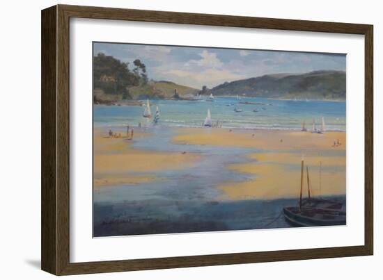 South Sands Beach, Salcombe, 2016-Jennifer Wright-Framed Giclee Print