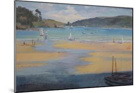 South Sands Beach, Salcombe, 2016-Jennifer Wright-Mounted Giclee Print