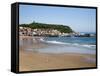South Sands from the Cliff Top, Scarborough, North Yorkshire, Yorkshire, England, UK, Europe-Mark Sunderland-Framed Stretched Canvas