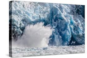 South Sawyer Glacier Calving-Michael Nolan-Stretched Canvas