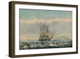 South Sea Whale Fishery, 1825-Thomas Sutherland-Framed Giclee Print