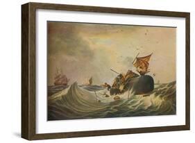 South Sea Whale Fishery, 1836-Edward Duncan-Framed Giclee Print