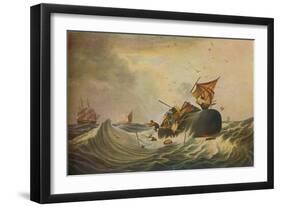 South Sea Whale Fishery, 1836-Edward Duncan-Framed Premium Giclee Print