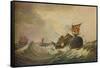 South Sea Whale Fishery, 1836-Edward Duncan-Framed Stretched Canvas