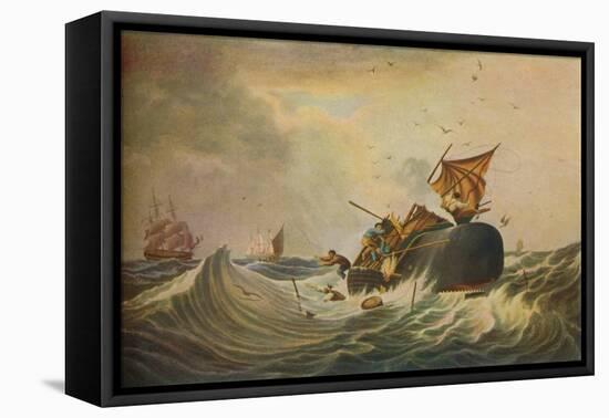South Sea Whale Fishery, 1836-Edward Duncan-Framed Stretched Canvas