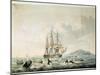 South Sea Whale Fishery, Engraved by T. Sutherland, 1825-William John Huggins-Mounted Giclee Print