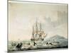 South Sea Whale Fishery, Engraved by T. Sutherland, 1825-William John Huggins-Mounted Giclee Print