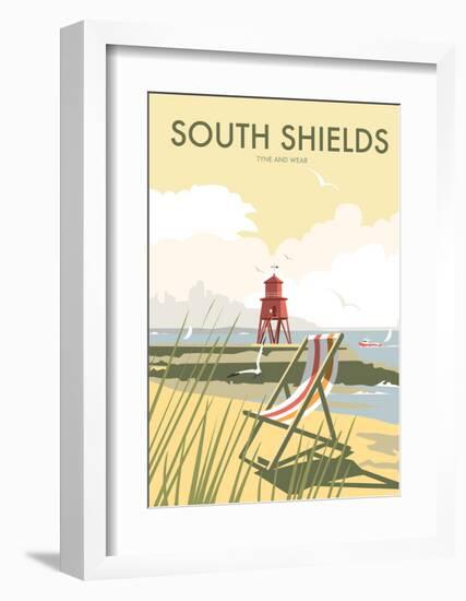 South Shields - Dave Thompson Contemporary Travel Print-Dave Thompson-Framed Art Print