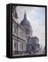 South Side of St Paul's Cathedral, London, 1765-James Malton-Framed Stretched Canvas