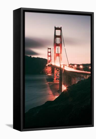 South Side View Golden Gate at Night, San Francisco-Vincent James-Framed Stretched Canvas